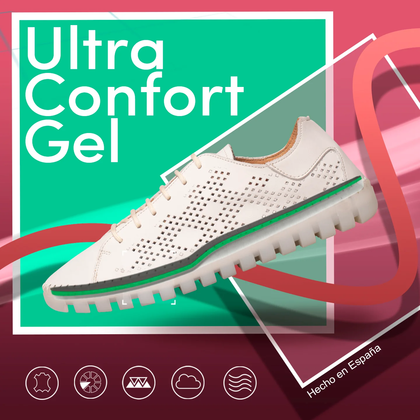 FLEXY Zapatilla CAMEL extra flexible con picado - Image 8