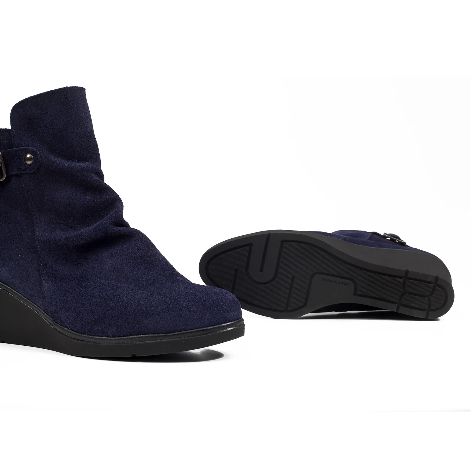 CASUAL - Botín mujer de cuña AZUL - Image 3
