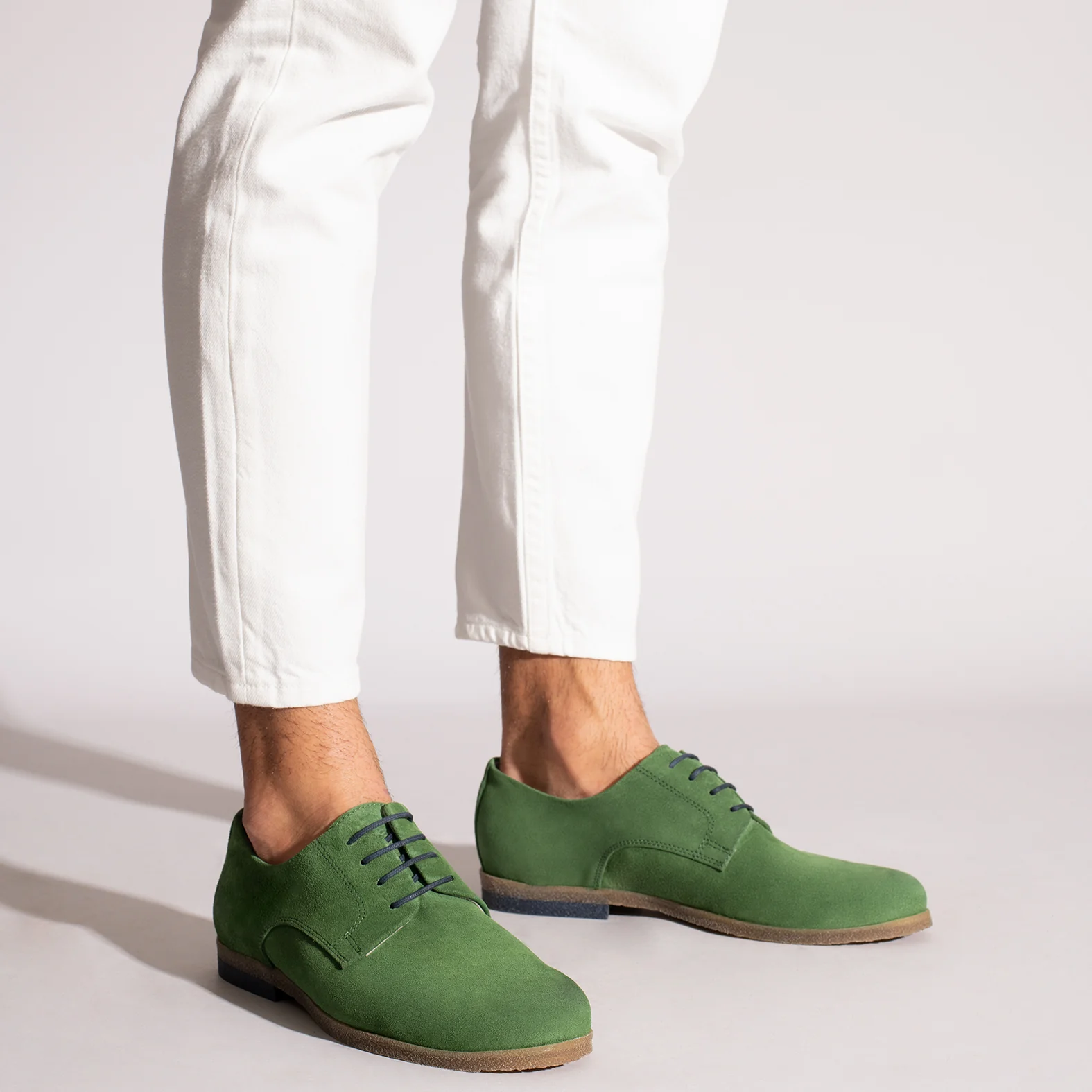 BLUCHER Zapatos para hombre de cordones VERDES - Image 7