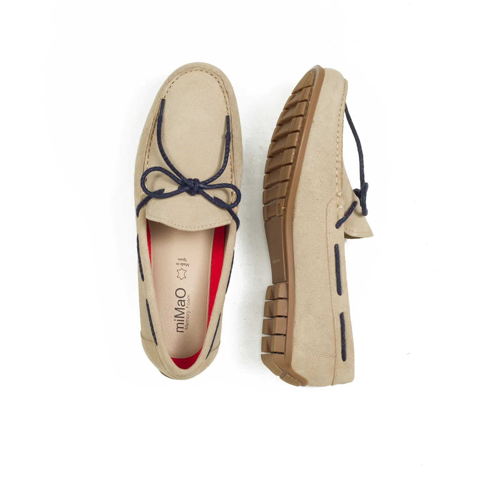 CORDÓN – Mocasín de hombre BEIGE con cordón - Image 3