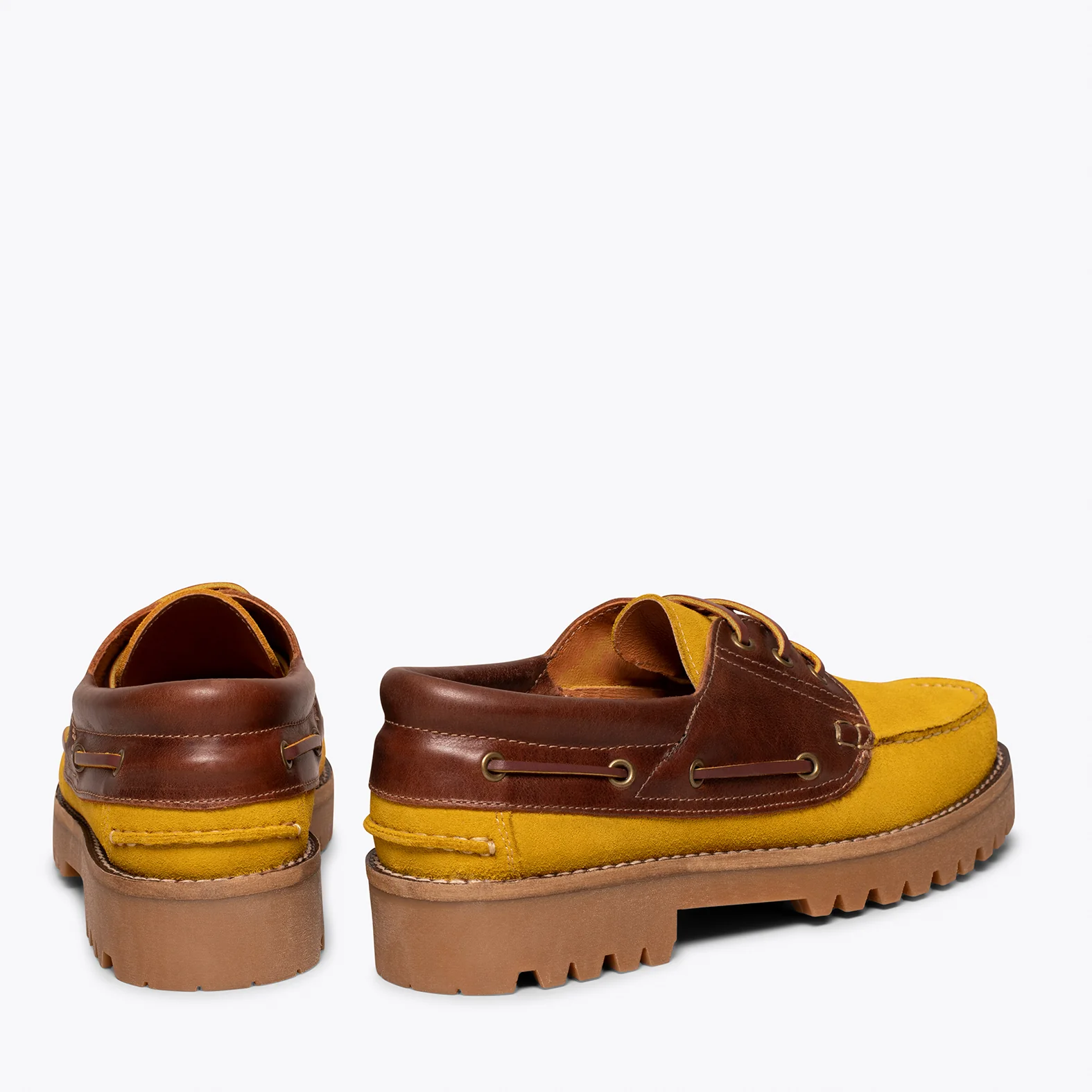 NÁUTICO Zapatos de cordones para hombre AMARILLO - Image 5