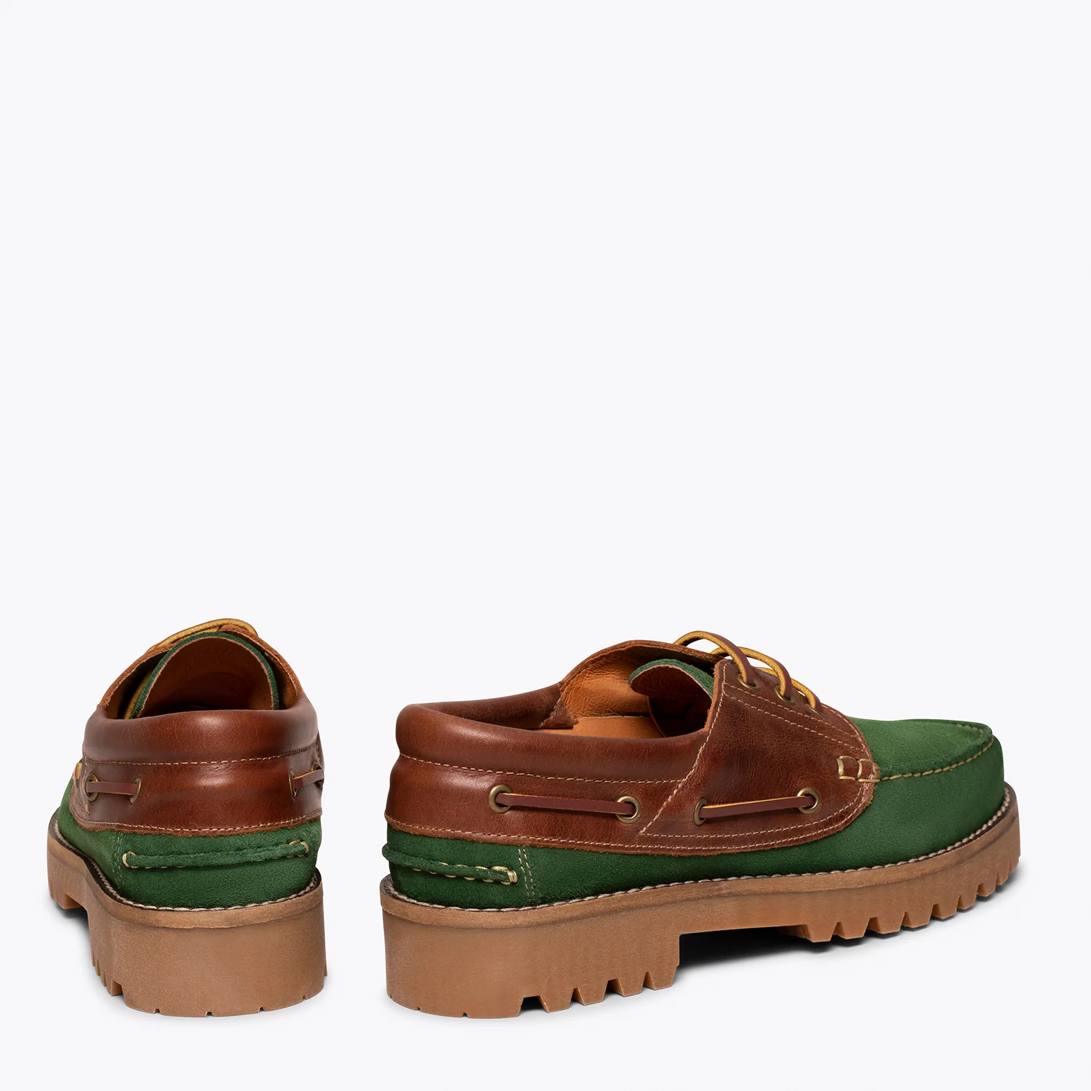NÁUTICO Zapatos de cordones para hombre VERDE - Image 5