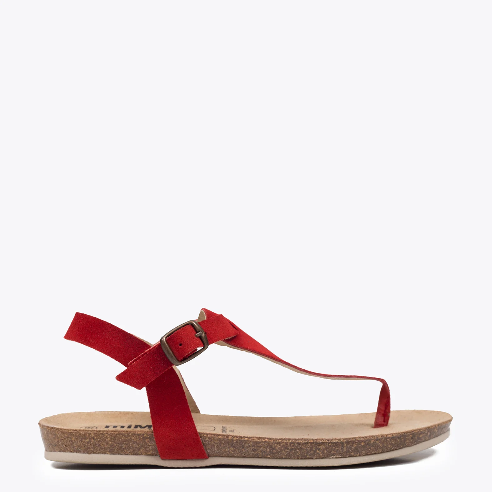 BIO GREEN - Sandalia plana ROJO