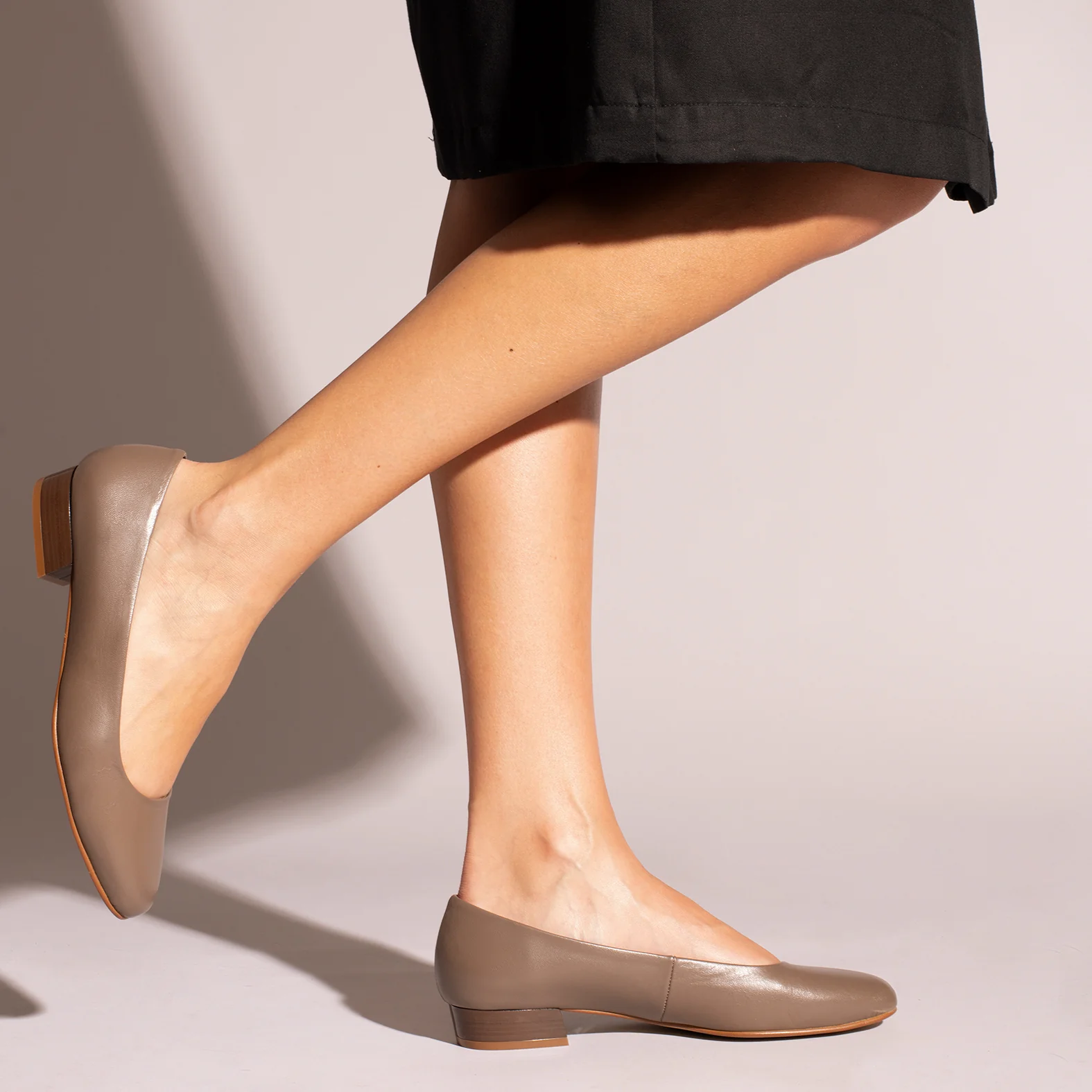 URBAN XS - Zapatos bajos cómodos NUDE - Image 6