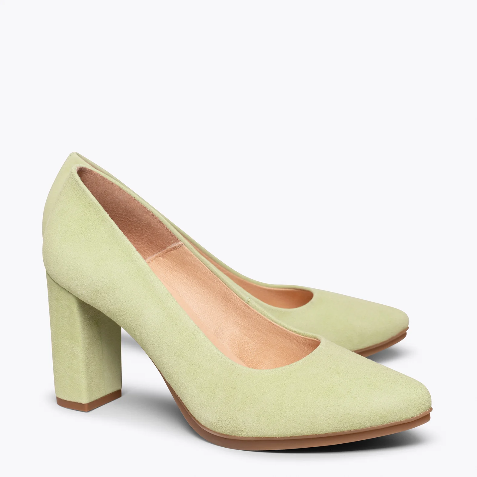 URBAN - Zapato de tacón alto VERDE MANZANA - Image 3