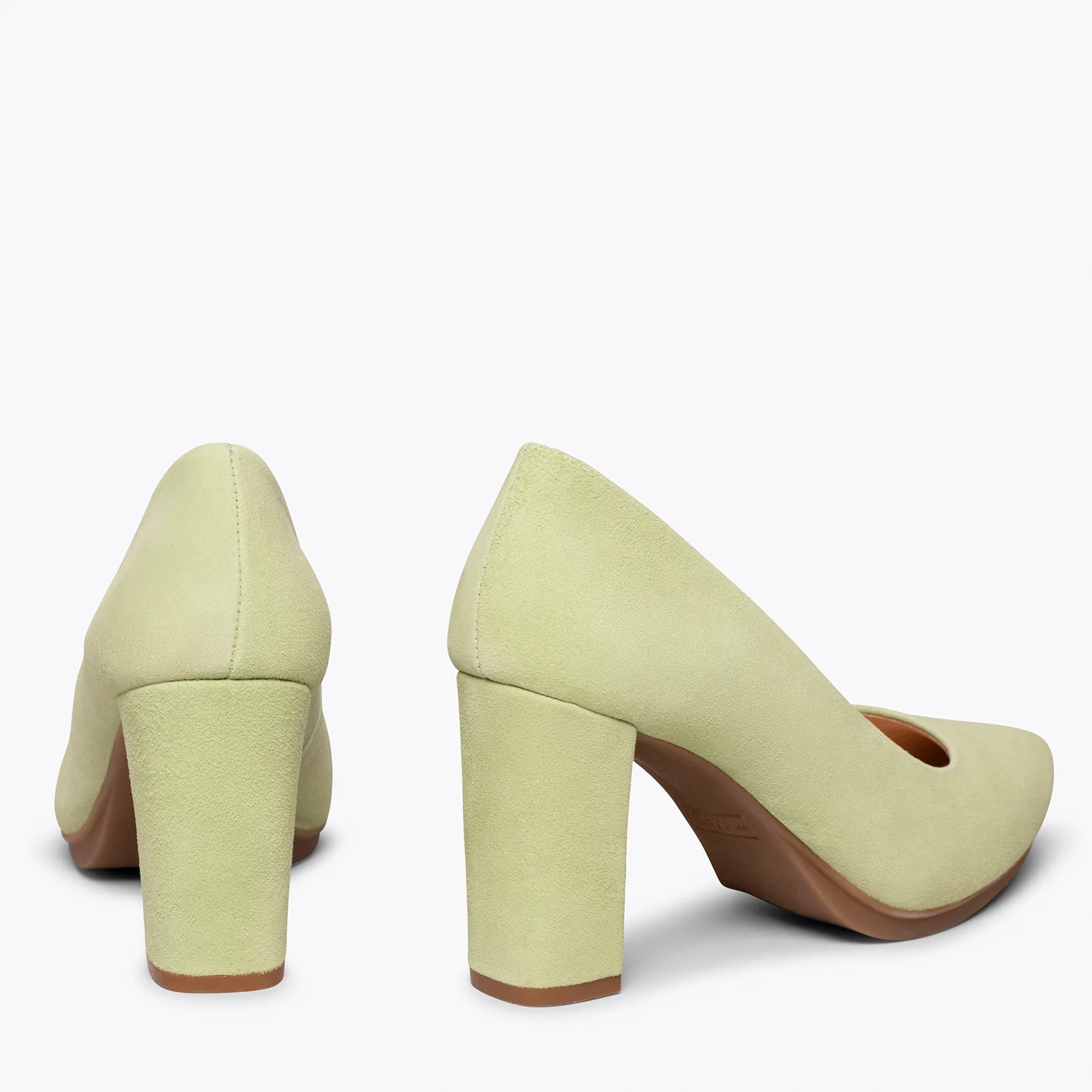 URBAN - Zapato de tacón alto VERDE MANZANA - Image 5