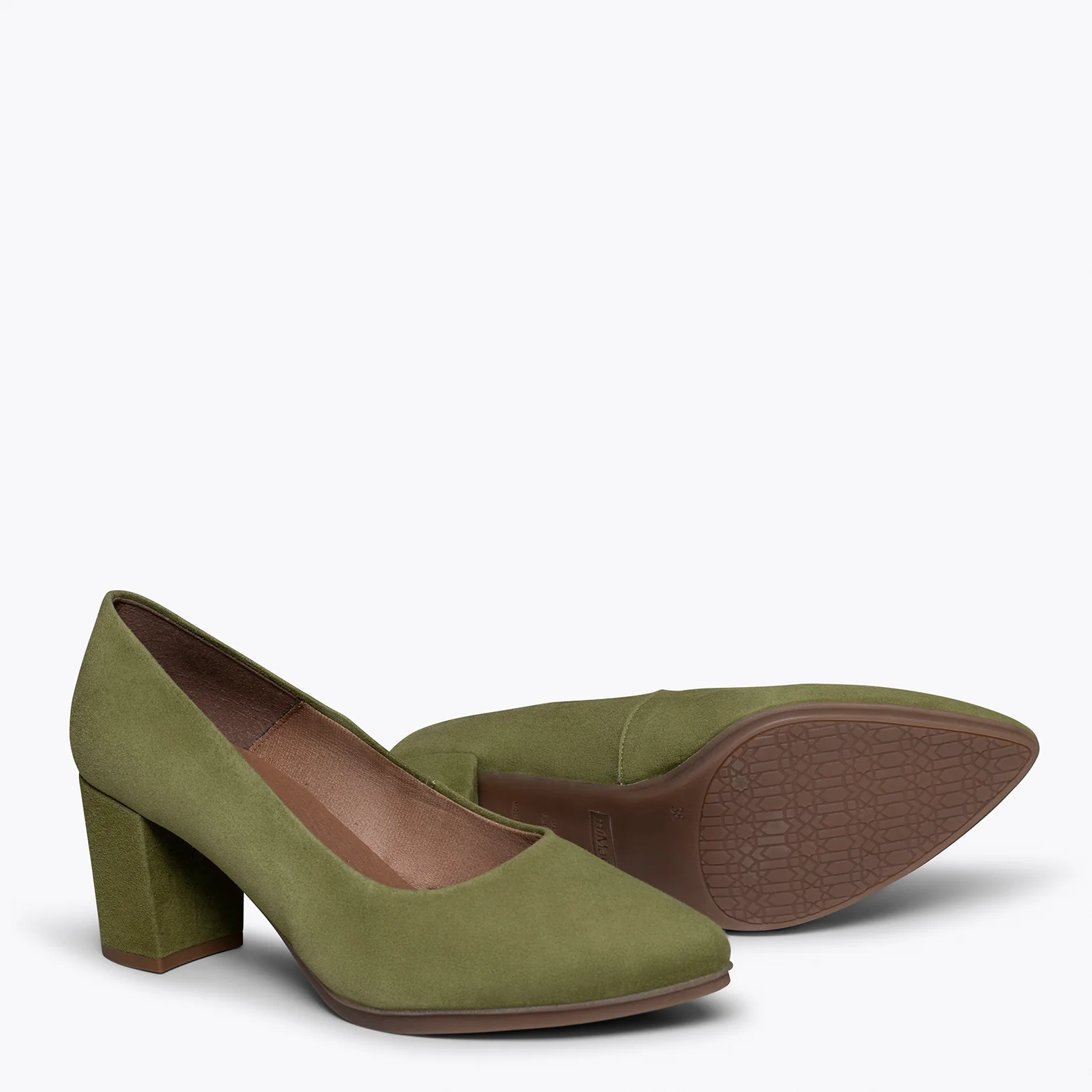URBAN S - Zapatos de tacón medio VERDE - Image 3