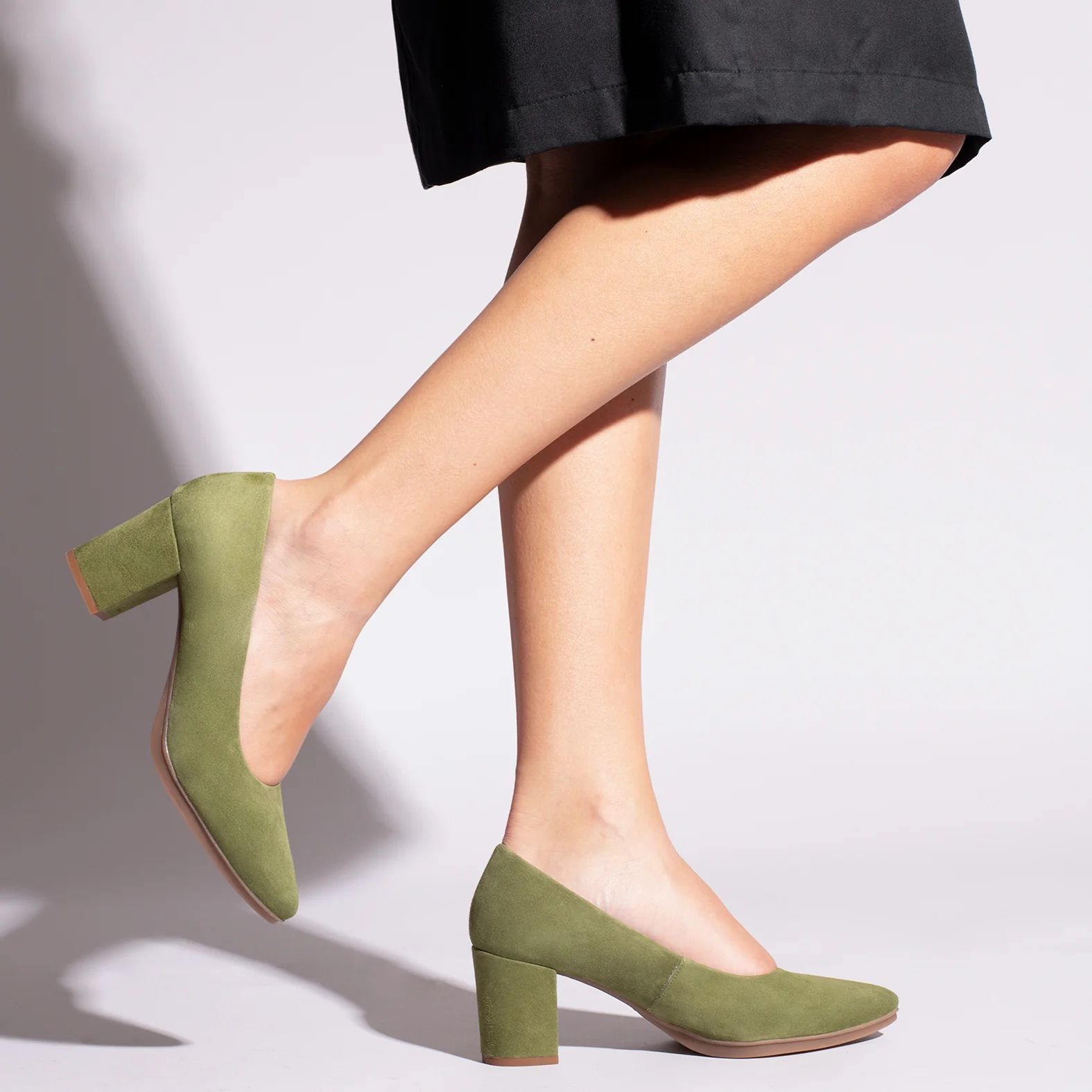 URBAN S - Zapatos de tacón medio VERDE - Image 6