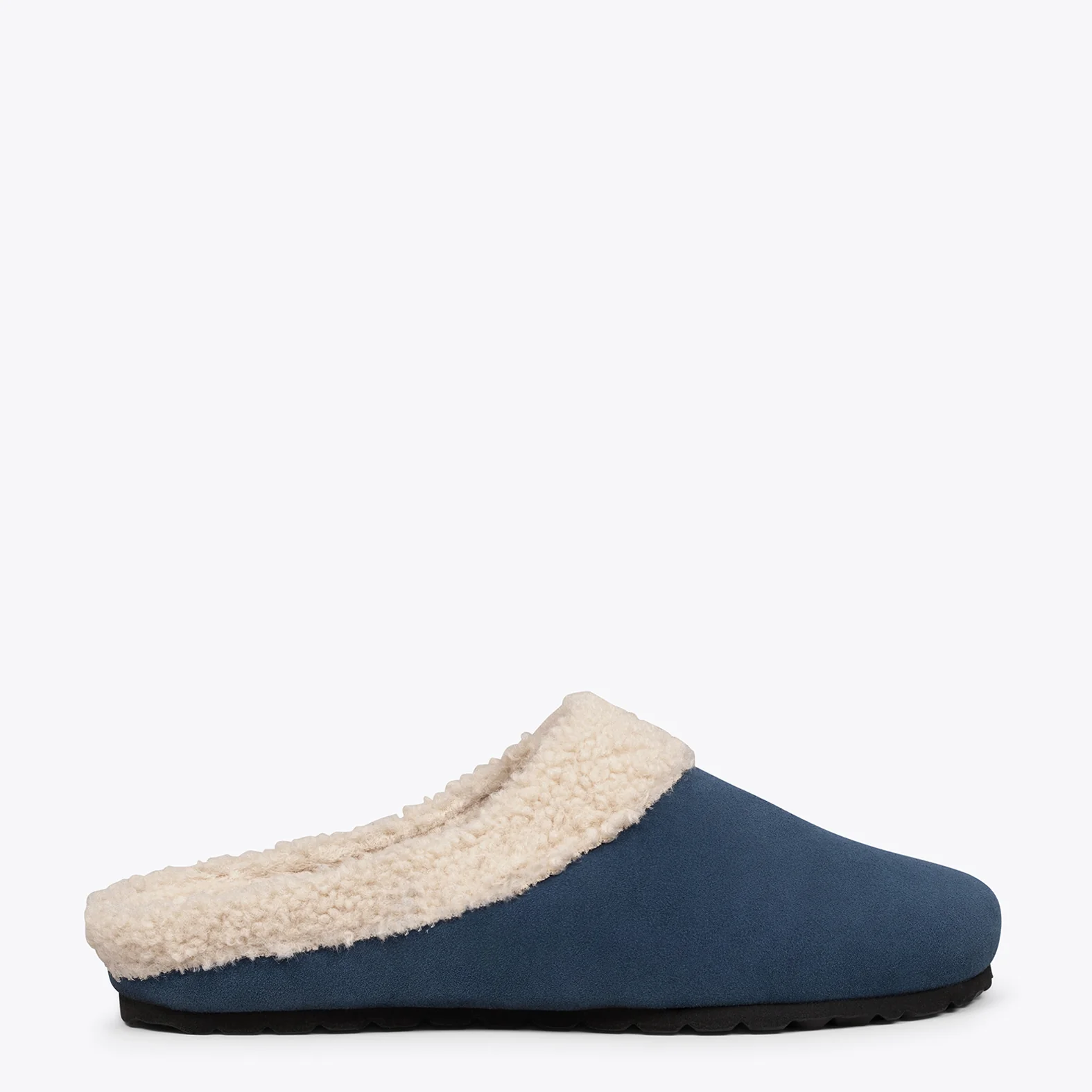 DREAM HOME Zapatillas con borreguito para hombre AZULES
