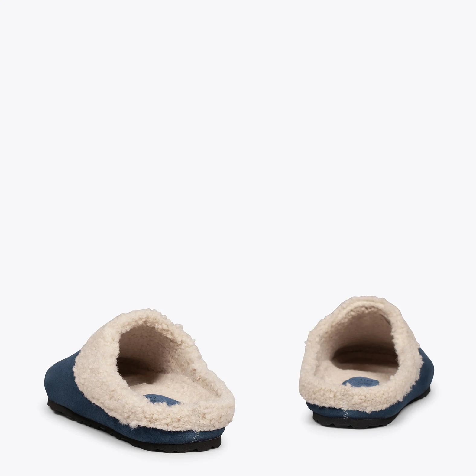 DREAM HOME Zapatillas con borreguito para hombre AZULES - Image 3