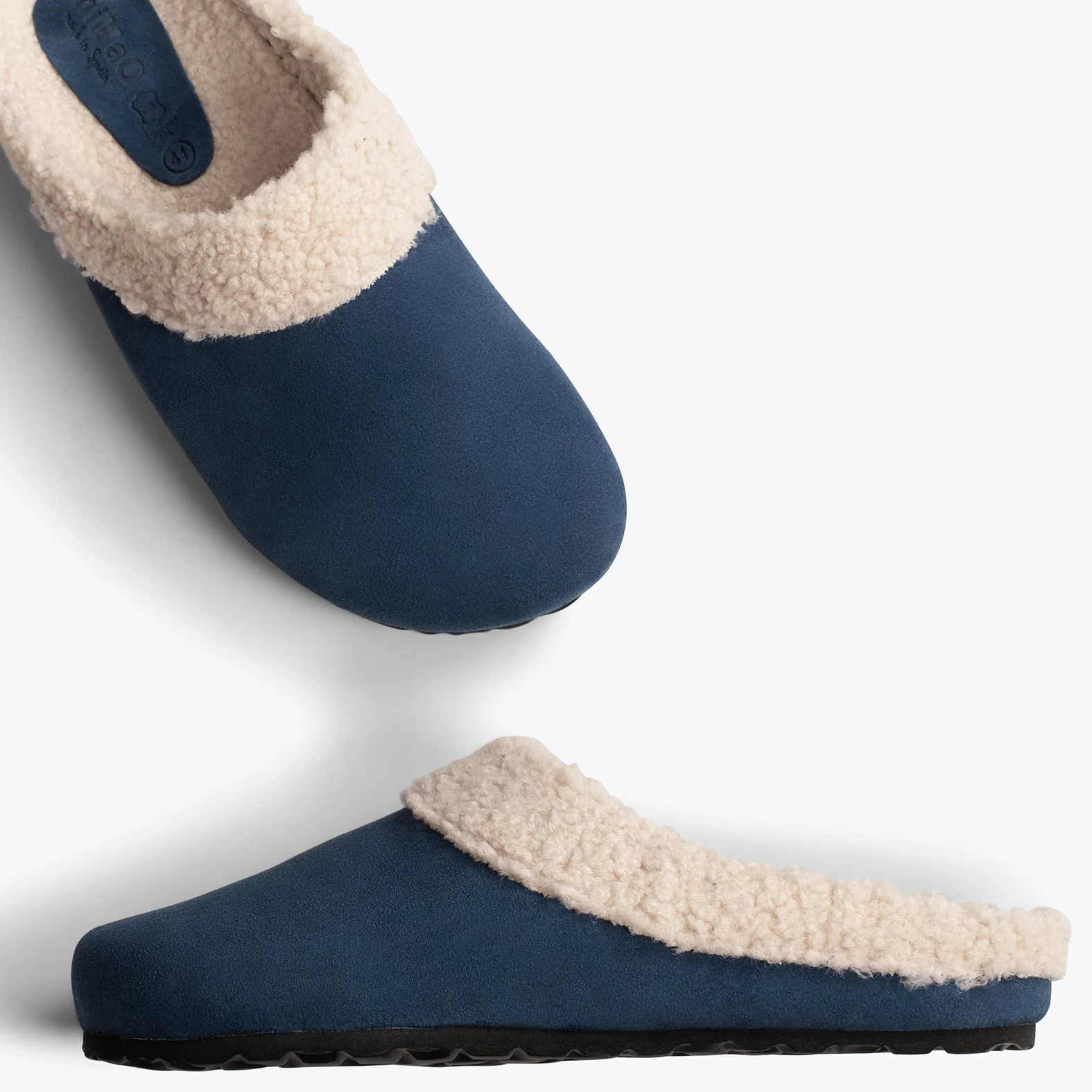 DREAM HOME Zapatillas con borreguito para hombre AZULES - Image 5