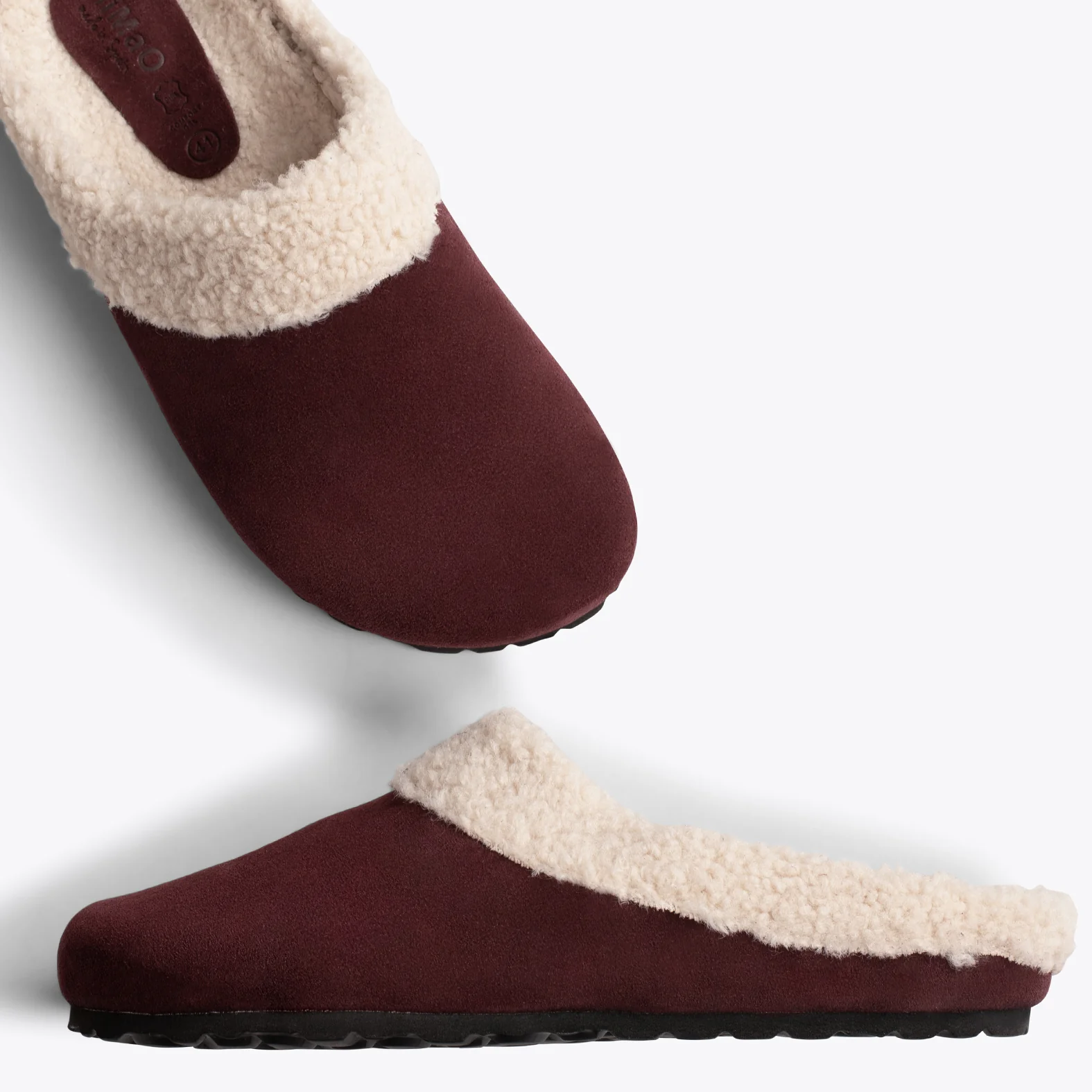 DREAM HOME Zapatillas con borreguito para hombre GRANATES - Image 5
