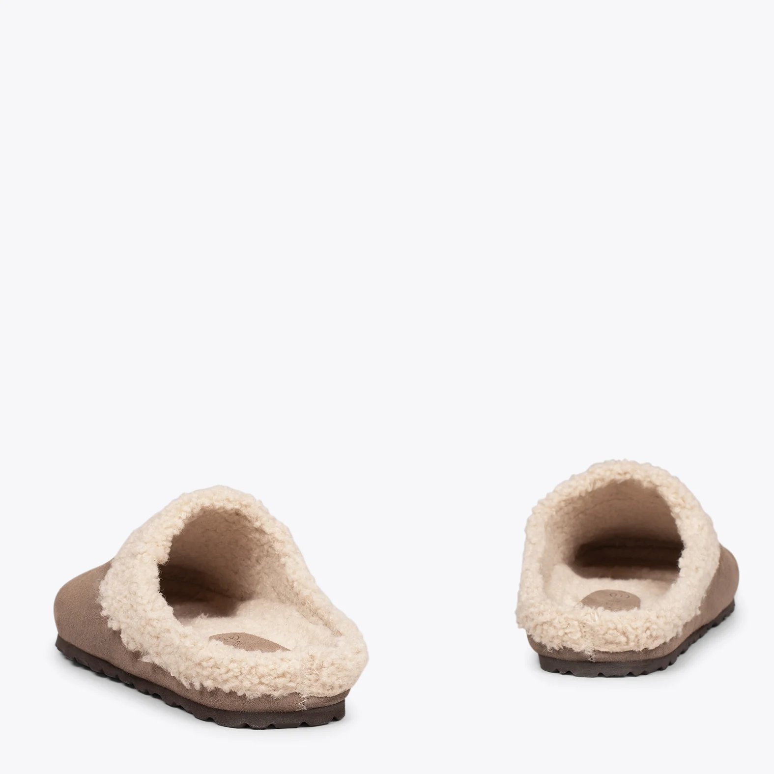 DREAM HOME Zapatillas con borreguito para hombre TAUPE - Image 3
