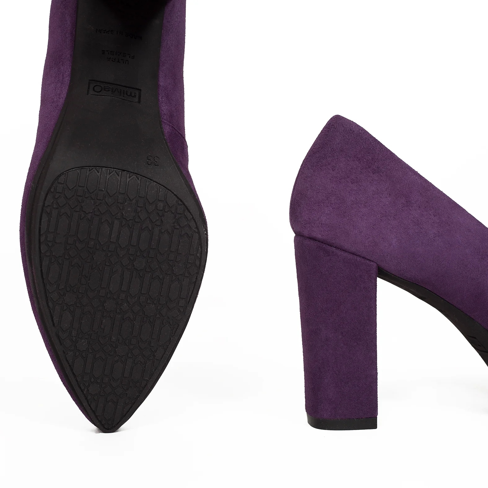 URBAN - Zapatos de tacón alto mujer BERENJENA - Image 4