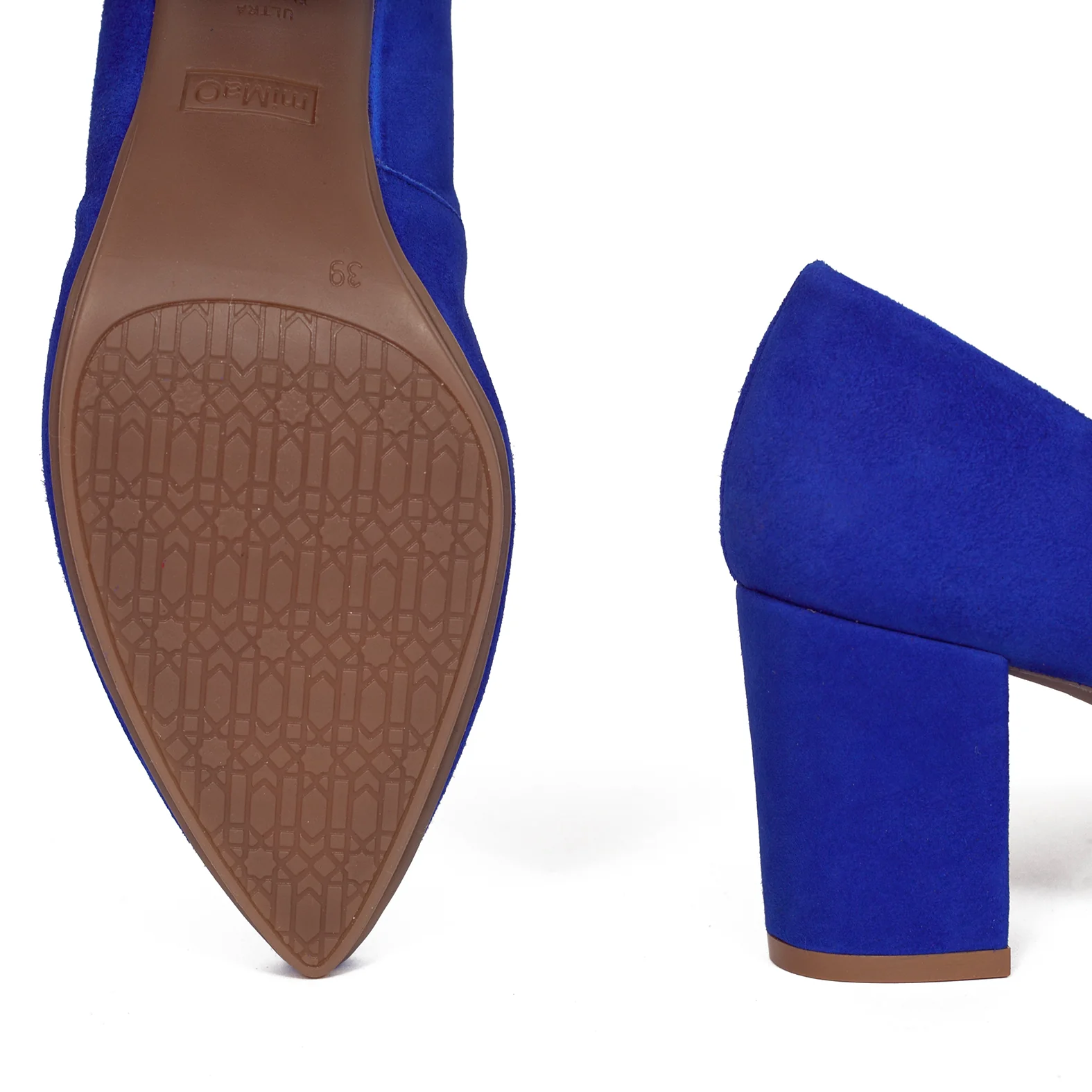 URBAN S - Zapatos mujer tacón ancho AZUL REAL - Image 4