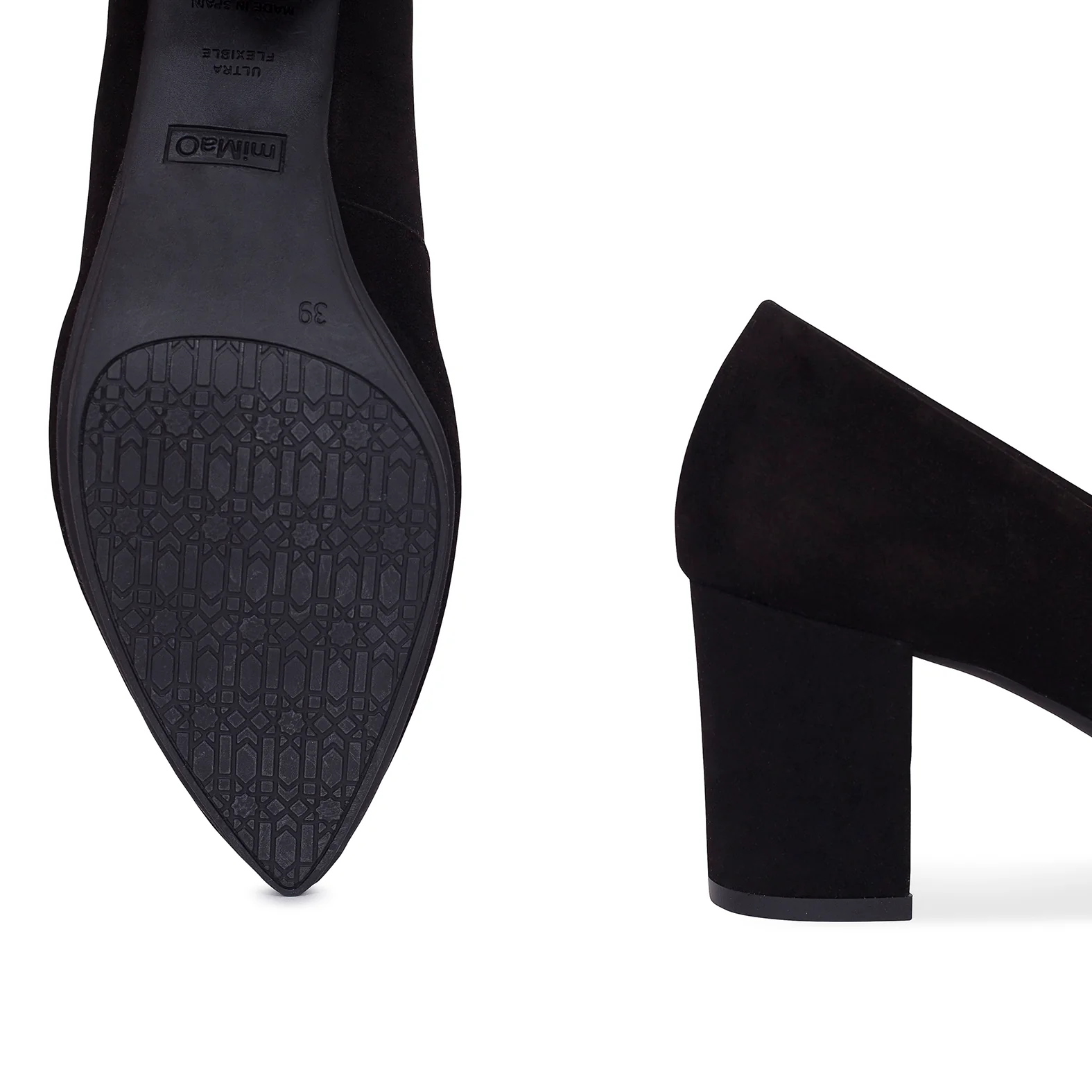 URBAN S - Zapatos mujer tacón ancho NEGRO - Image 3