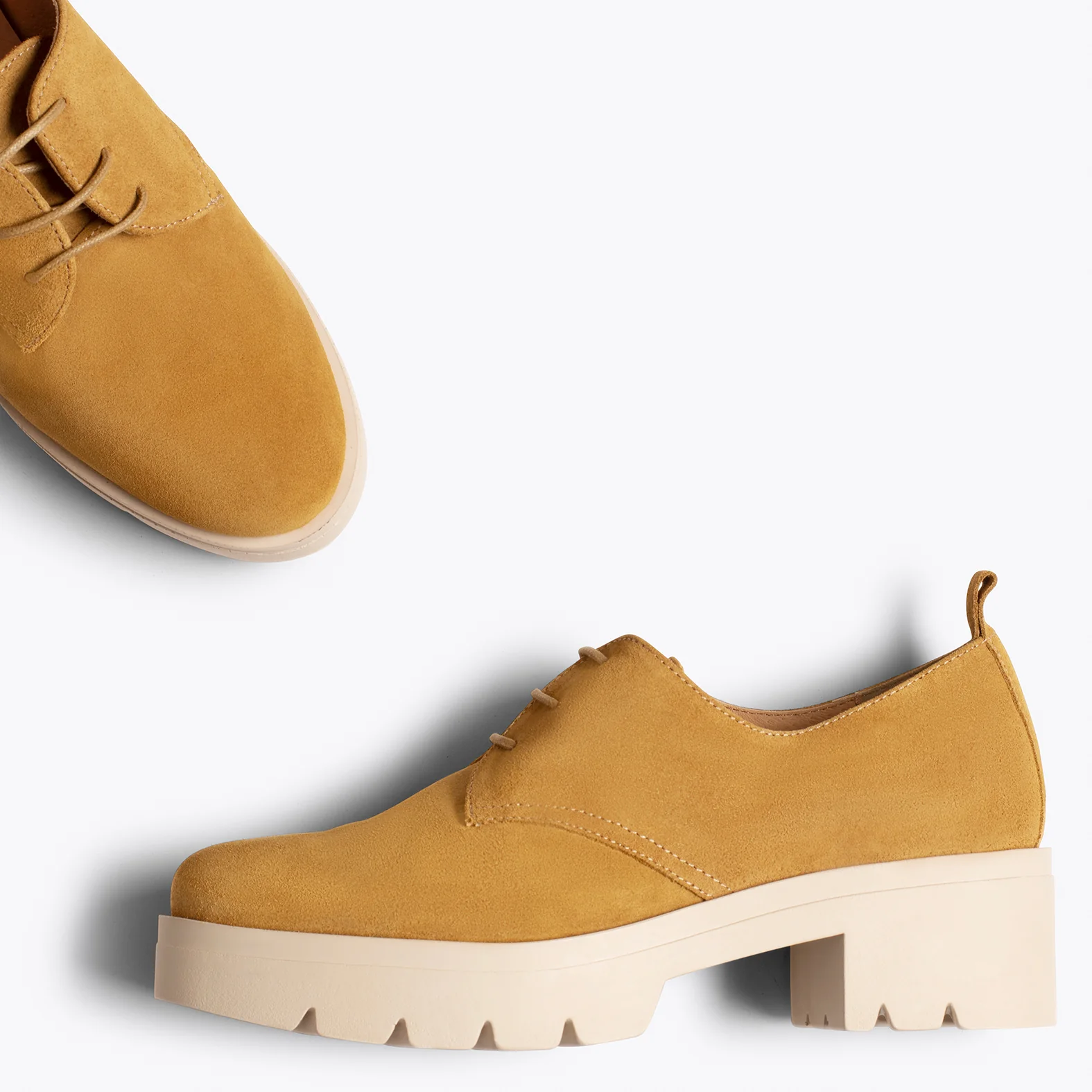 CANDEM Zapatos con cordones con tacón y plataforma CUERO - Image 6