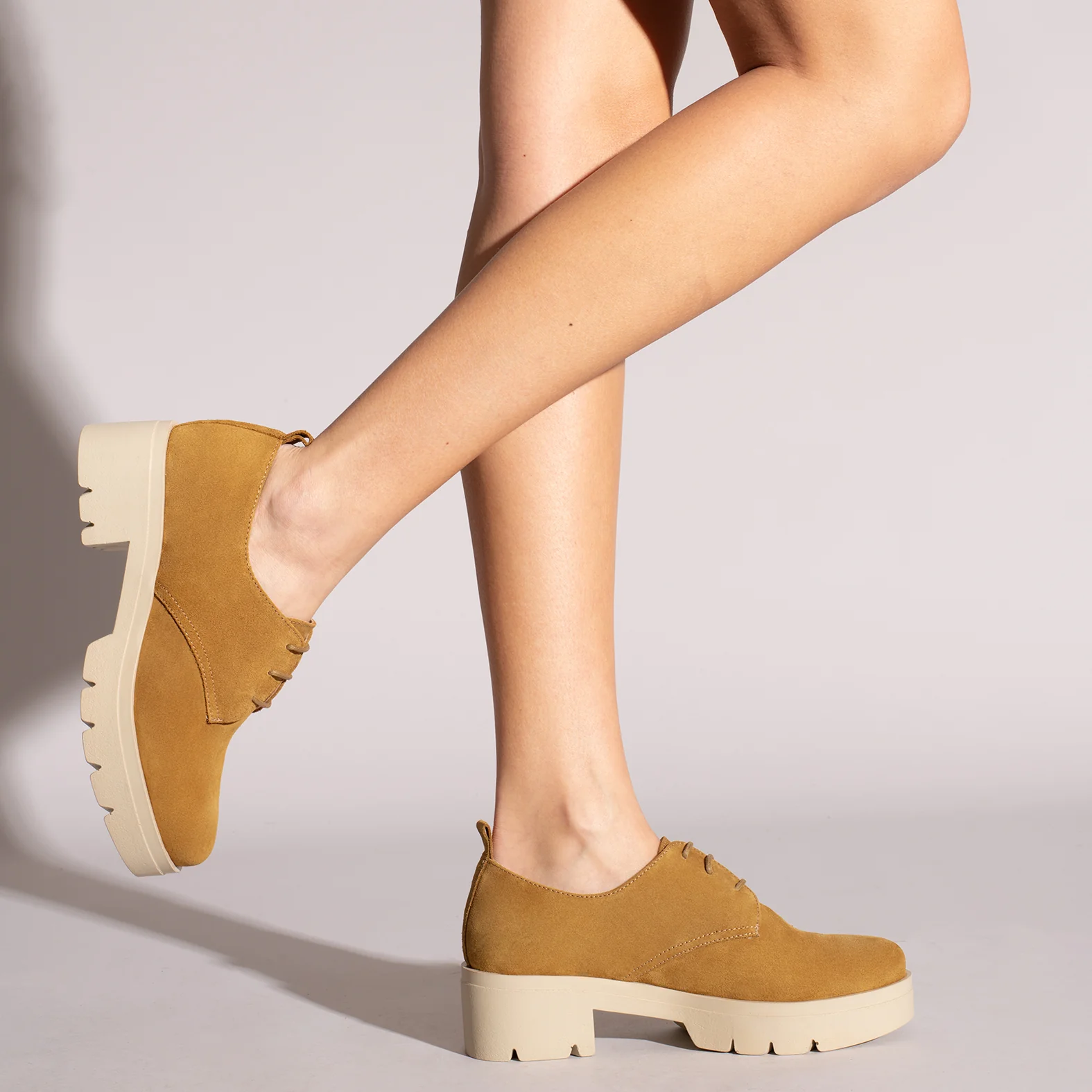 CANDEM Zapatos con cordones con tacón y plataforma CUERO - Image 7